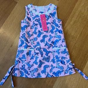Lily Pulitzer dog print classic shift dress - girls size 3